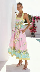 Velma Maxi Dress - Ros�� Lemonade