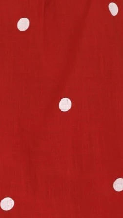 Natala Shift Mini Dress - Red/White Polka Dot