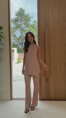 Megan Knit Pants - Camel