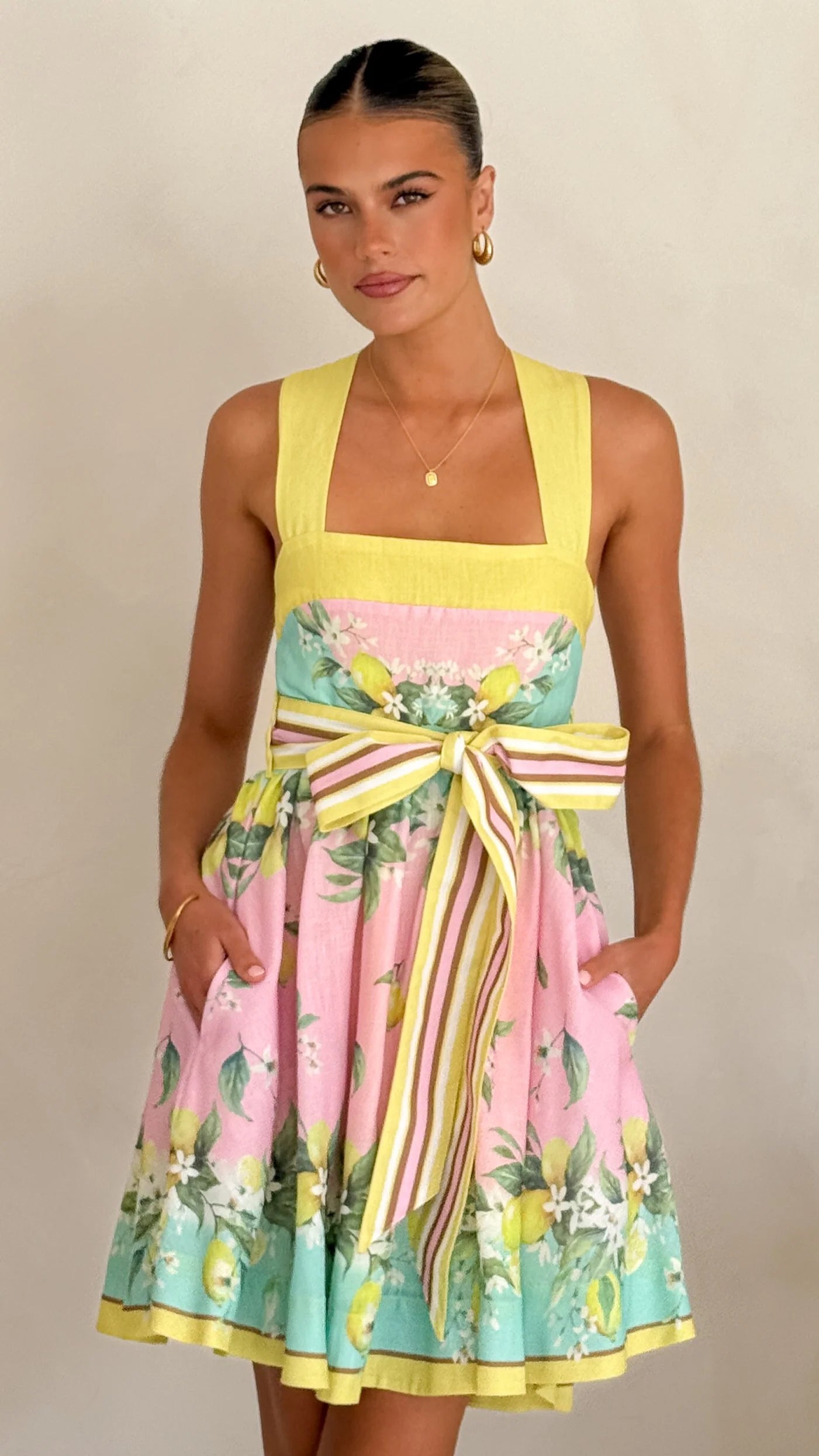 Velma Mini Dress - Ros�� Lemonade
