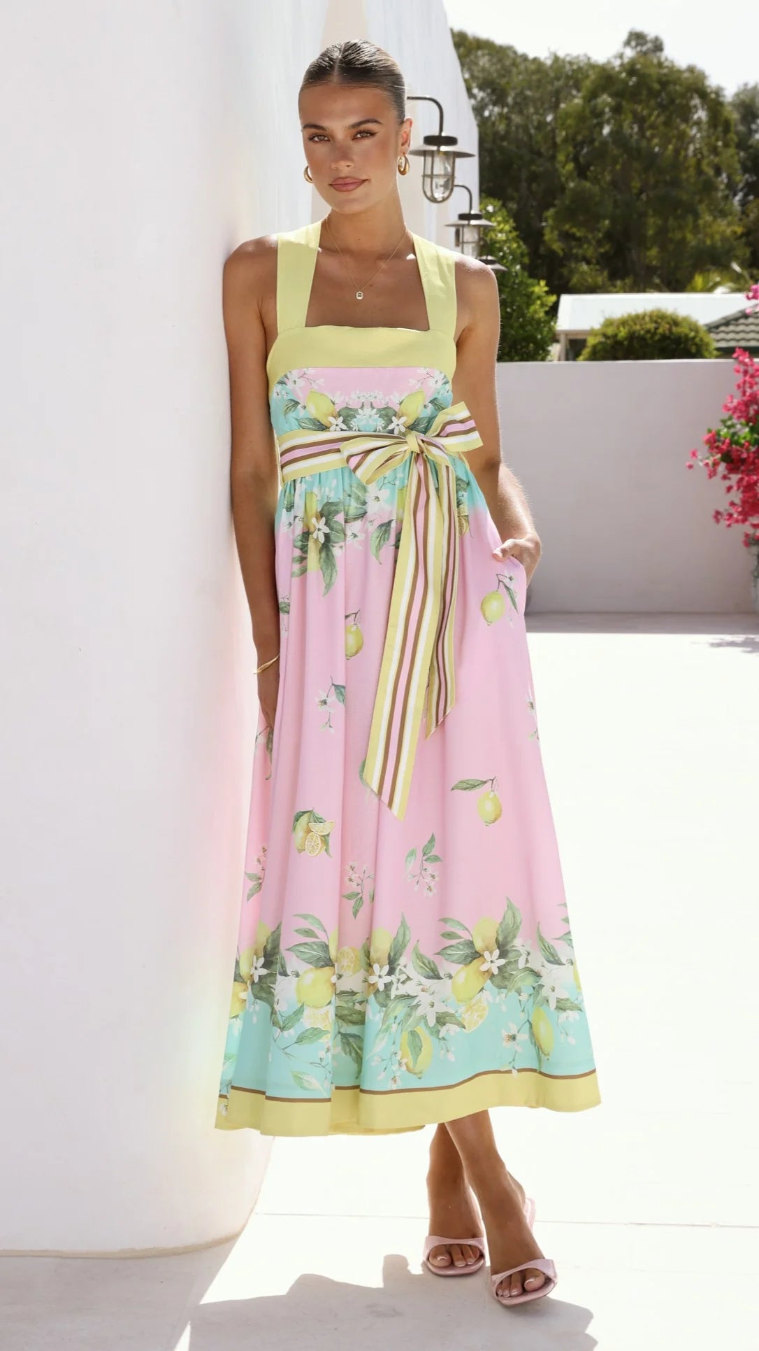 Velma Maxi Dress - Ros�� Lemonade