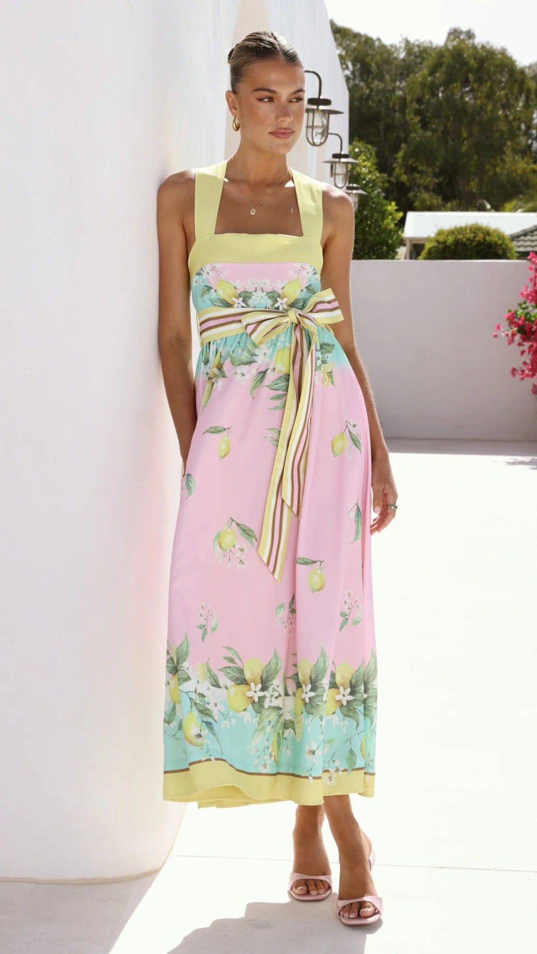 Velma Maxi Dress - Ros�� Lemonade